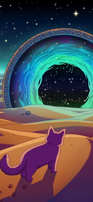Sands of Time galaxy phone wallpaper by Purrple Cat