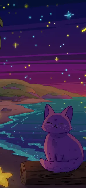 Sea of Stars 2 galaxy phone wallpaper by Purrple Cat