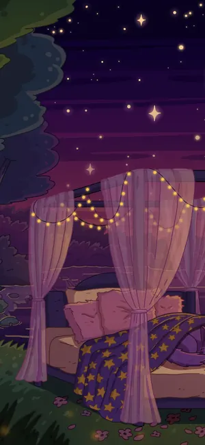 Sleep Tight galaxy phone wallpaper by Purrple Cat